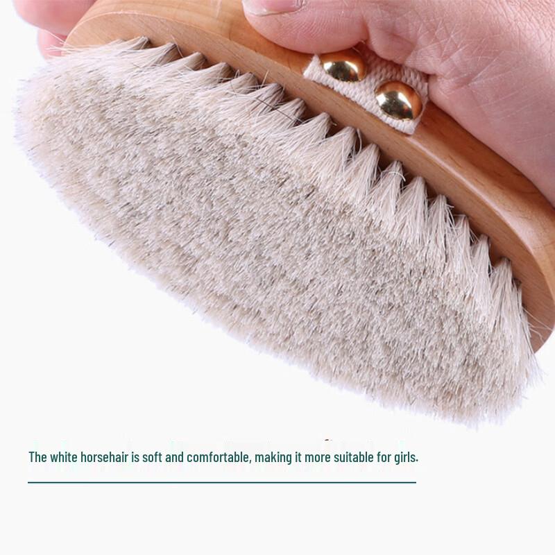 Long-Handle Beechwood Bath Brush