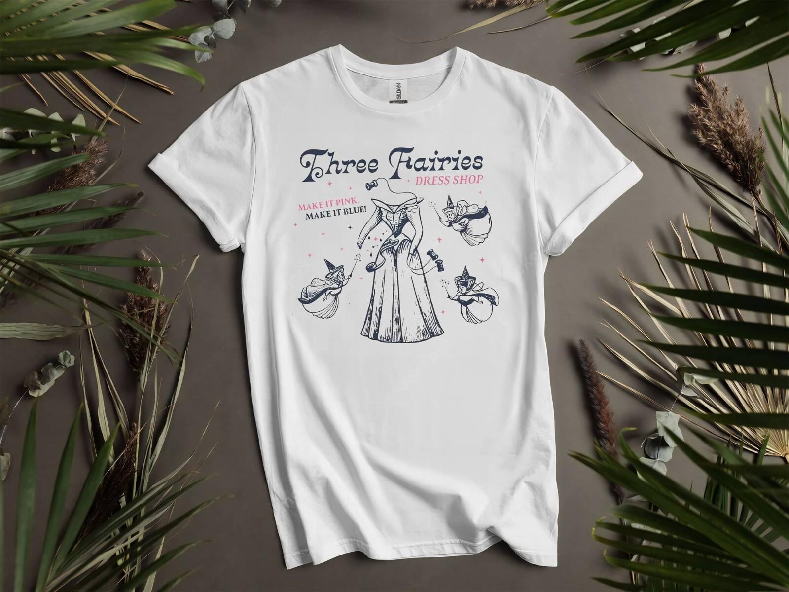Three Fairies Dress Shop T-Shirt Mens Womens Tees Top T Shirt Mens Womens Tees Top Men Women Unisex Tshirt K803 S