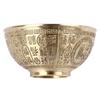 3.3-Inch Diameter Copper Decorative Bowl Gold Blessing Bowl Incense Temple Bowl  For Office Decor