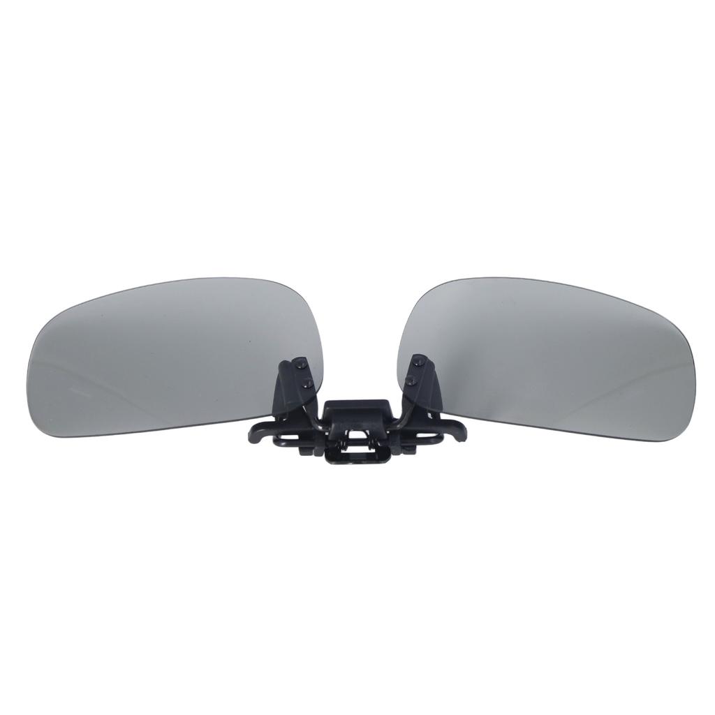 Polarized Clip On Glasses Day Night Duel Use Portable Polarized Clip On Sunglasses for Fishing Jogging Black Gray