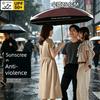 Large Manual Folding Umbrella for Men, Extra Large, Thickened and Reinforced, Suitable for Both Men and Women, Dual-Use for Sun and Rain