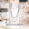 Charms Chain 925 Security Double Cubic Zirconia Beads Crystal