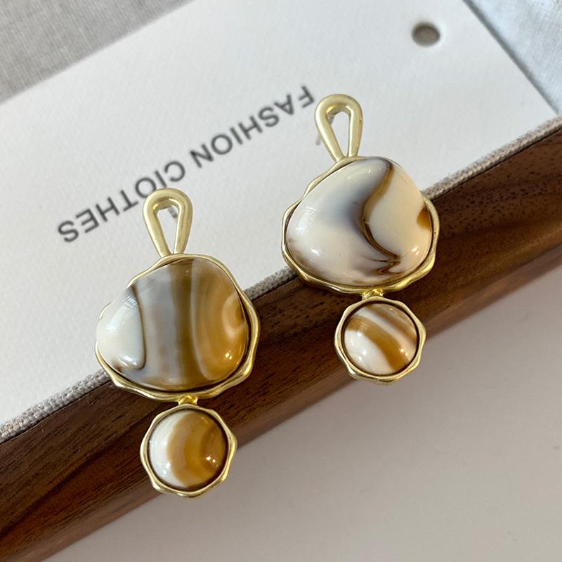 

Geometric Oval Bohemian Vintage Drop Earrings легкие хаки