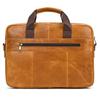 Men's Business Briefcase Fit 15" PC Genuine Leather Handbag Real Leather Male Laptop Handbag A4 Office Man Crossbody Bag