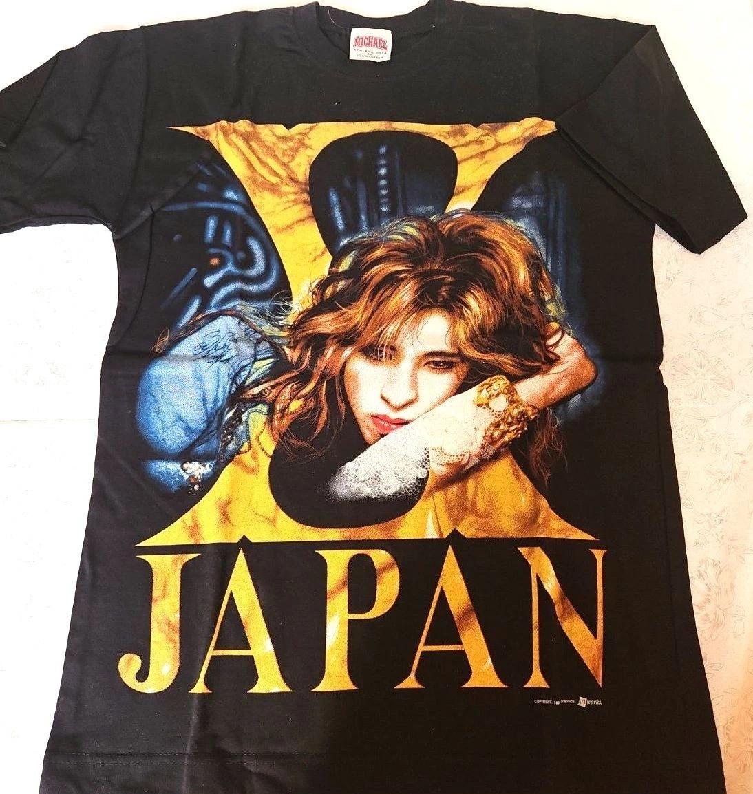 

скрыть X JAPAN Michael Рубашка Футболка Черная Размер M Официальный Редкий Вижуал Кей Мерч XL