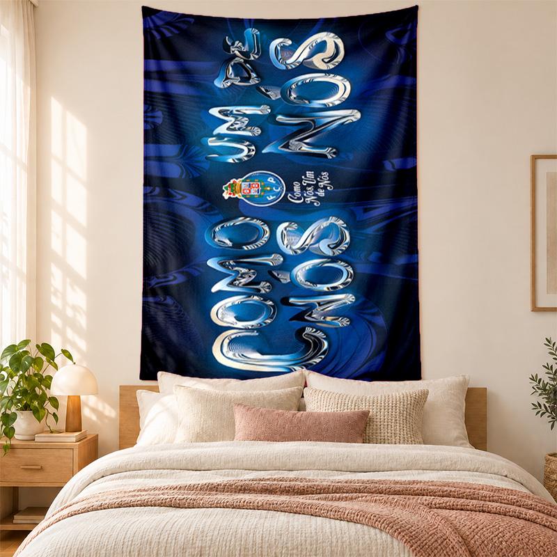 FC Porto Wandteppich hohe Qualität zur Dekoration von Wohnzimmer Schlafzimmer Studentenwohnheim Wänden ideal als Schlafzimmer Wandkunst oder Weihnachtsgeschenk