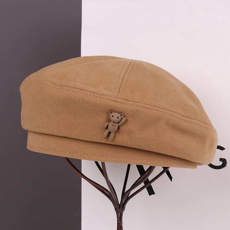 Spring face small beret children big head circumference versatile painter hat leisure student newsboy hat