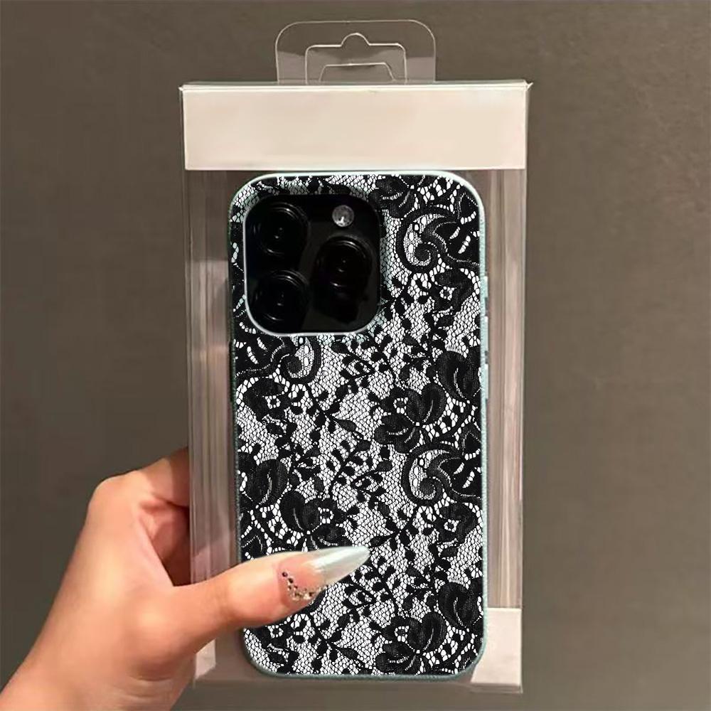 Enchanting Lace Phone Case For IPhone 17 14 16 15 12 11 Pro Max 13 17 Plus Soft Silcone Cover Funda