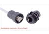 RJ45 Waterproof Panel Mount Gigabit Network Connector, US Standard, 8-Core