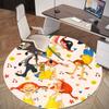 Happy Kids: Colorful Circular Wall Art for Playful SpacesRound Non-Slip chair mat chair carpet for office Rugs for Office Decor Gift For Valentine's D