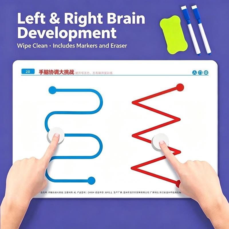 Preschool Hand Brain Coordination Action Training Tool Kids Cognitive Skill Development Game for Full Brain Balance Gift