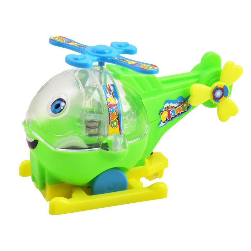 Children's Cartoon Pull String Airplane & Helicopter Toys for Kindergartens and Prizes