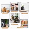 Ghiveci de flori Kraft lavabil Plantator pentru legume și fructe Pentru bucătărie până la 7 Acoperire, Hârtie, Plantă de apartament, Acoperire, Elegant, Scandinav, Interior, Simplu,