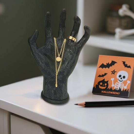 Spooky Fake Hand Jewelry Display Stand Rings Bracelets Organizer Dresser Tabletop Necklace Holder for Retailers Home Decor