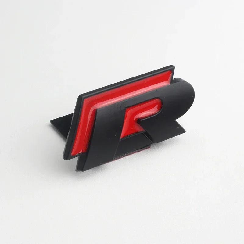 YKPSC1 VW 2026 Hot 3D Car Badge Decal Grill Side Rear Trunk Emblem Sticker for Volkswagen Rline R Logo Polo Passat B5 B6 B7 Golf Jetta