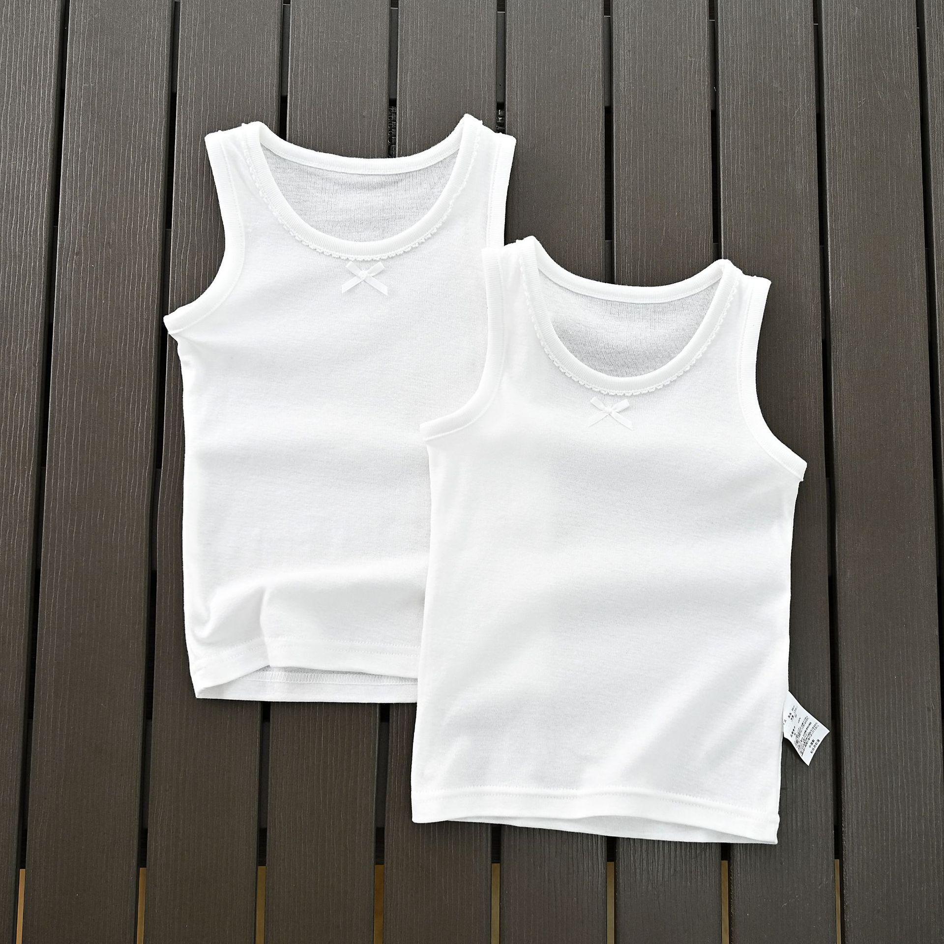 

Японская сетчатая хлопковая ажурная белая детская жилетка - впитывающая пот майка для мальчиков 150