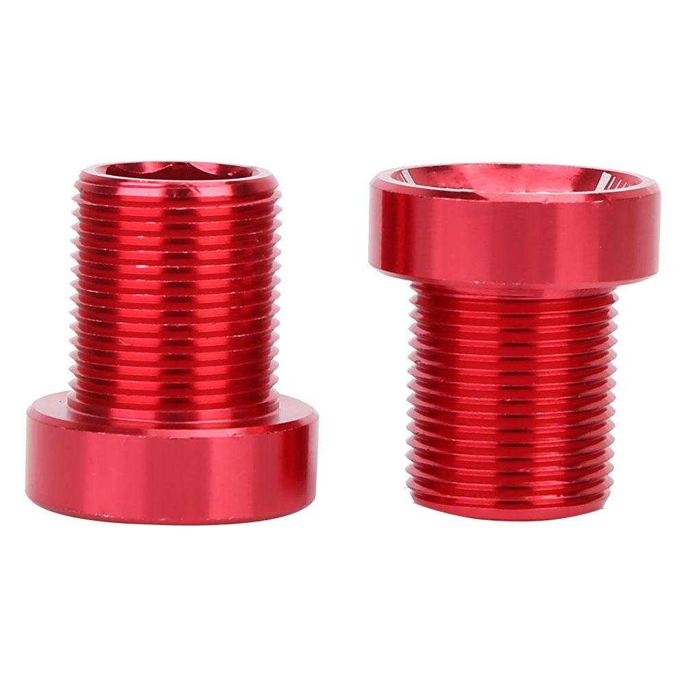 Splined Bottom Bracket Bolts M15*19mm Titanium Bicycle Bike BB Axis Screws Red