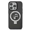 Karl Lagerfeld Klhmp14Xhmrskck Iphone 14Pro Max 6.7 Czarny/Black Hardcase Ring Stand Karl&Choupettte Magsafe