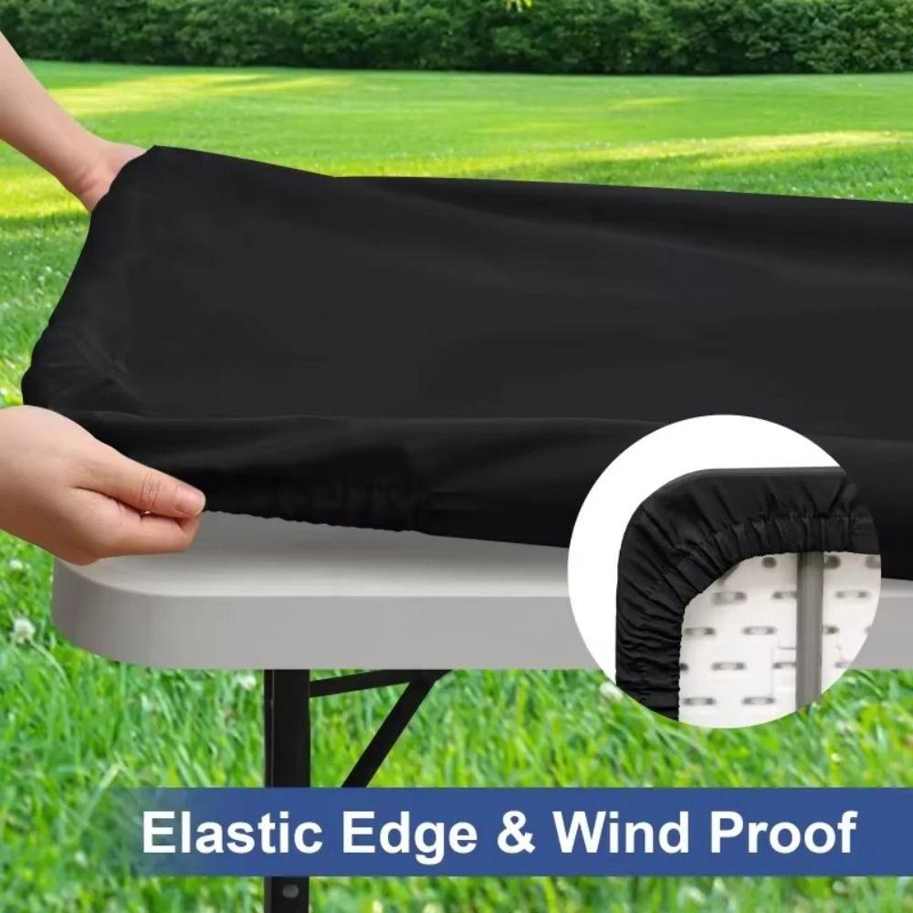1Pcs Spandex Rectangular Tablecloth Stretch Elastic Fitted Table Cloth Washable Wrinkle Resistant Patio Table Cover