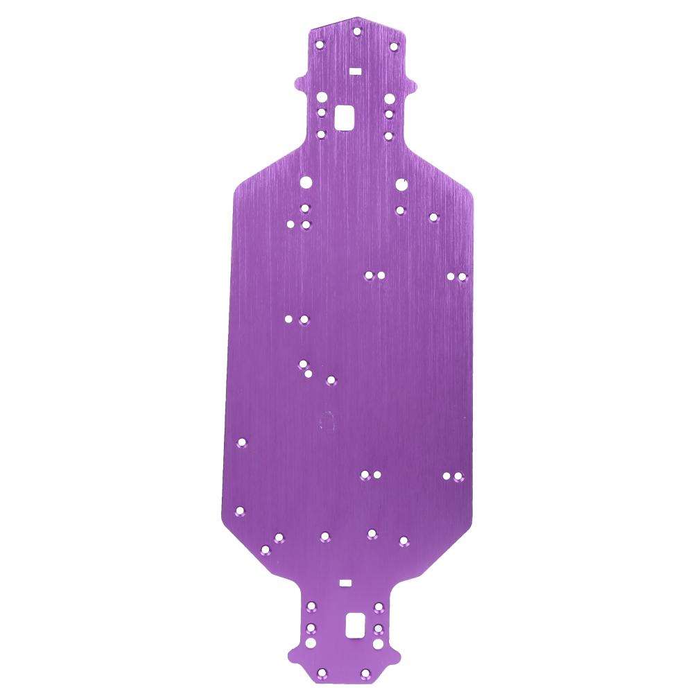 

Aluminum Alloy Chassis Upgrade Parts Accessory Fit for HSP 03001 RC Car ModelPurple