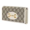 Gucci Horsebit 1955 Gold Horsebit Monogram Print Snap Closure Coated Canvas And Leather Shoulder Bag Women shoulder bag 621888-92TCG-9761