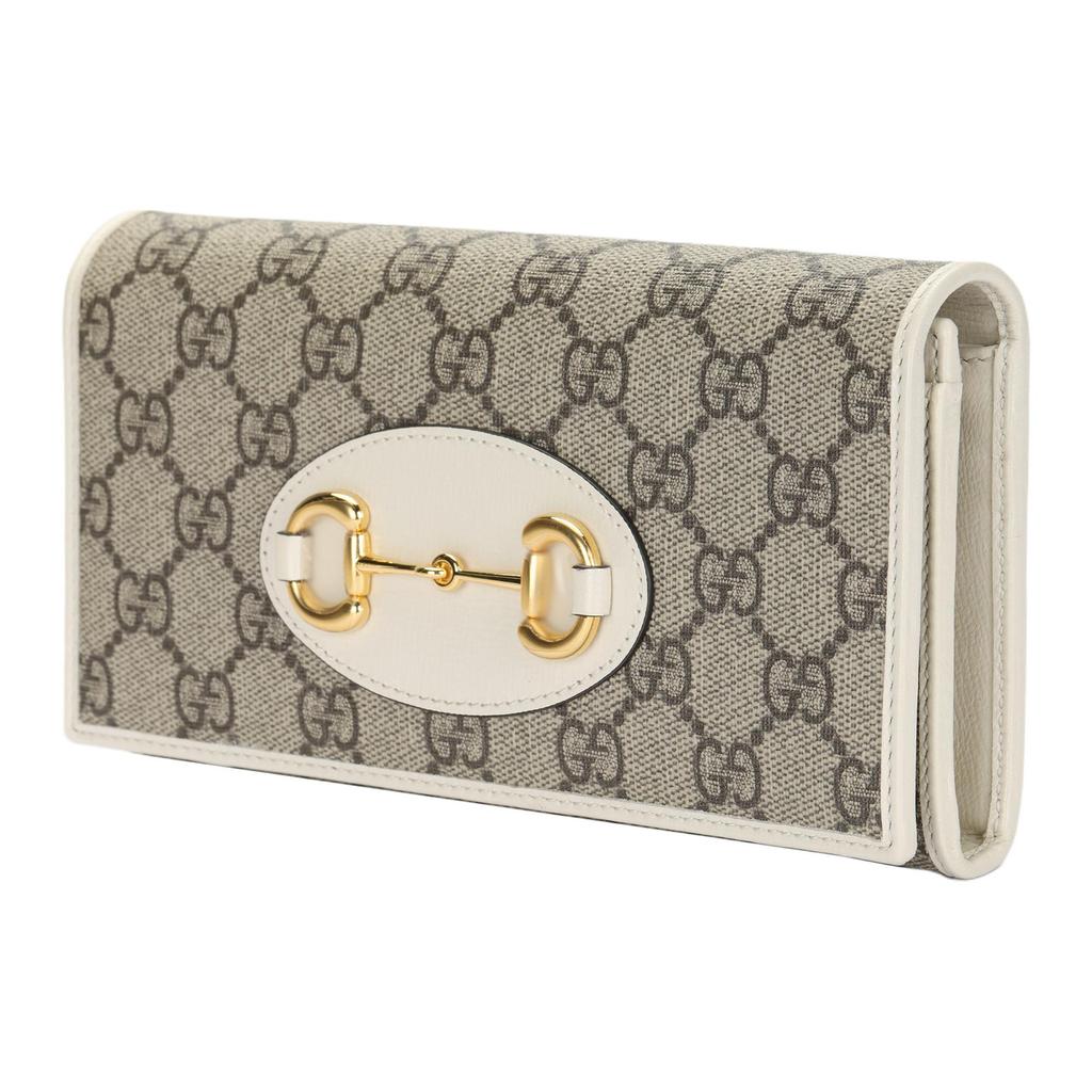 Gucci Horsebit 1955 Gold Horsebit Monogram Print Snap Closure Coated Canvas And Leather Shoulder Bag Women shoulder bag 621888-92TCG-9761