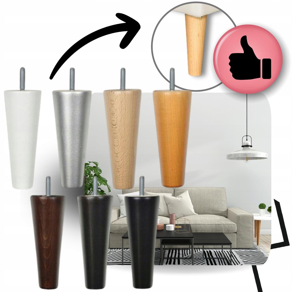 Fotel Uszak eko skóra Gaja z podnóżkiem Skandynawski Family meble biały