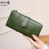 Damen Langbörse Anti-Diebstahl Blinkend RFID-Kartenetui PU-Leder Münzbörse Clutch Tasche Kartenhalter Geldklammer Multifunktionale Herrenbörse