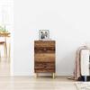 Nightstand with Drawers Rustic Wood Look 40 x 35 x 70 cm Engineered Wood
