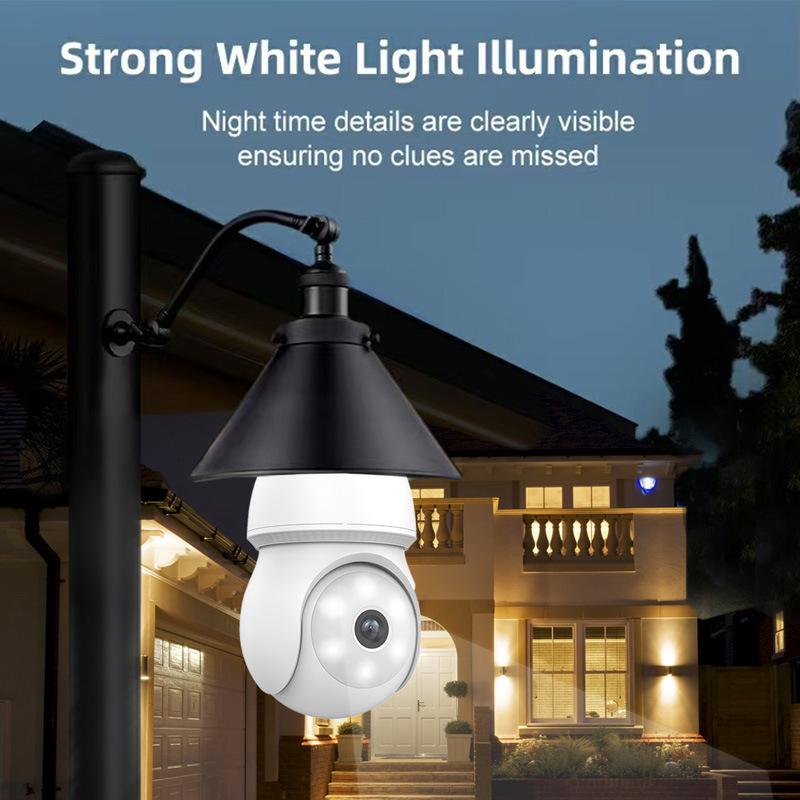 iCSee E27 Wireless HD Bulb Camera - Indoor WiFi Remote Monitor.
