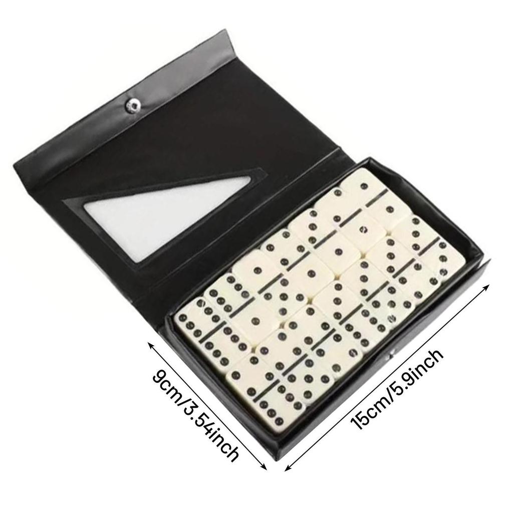 Double Six Domino Set Fun and Engaging Table Game Classic Board for Traveling