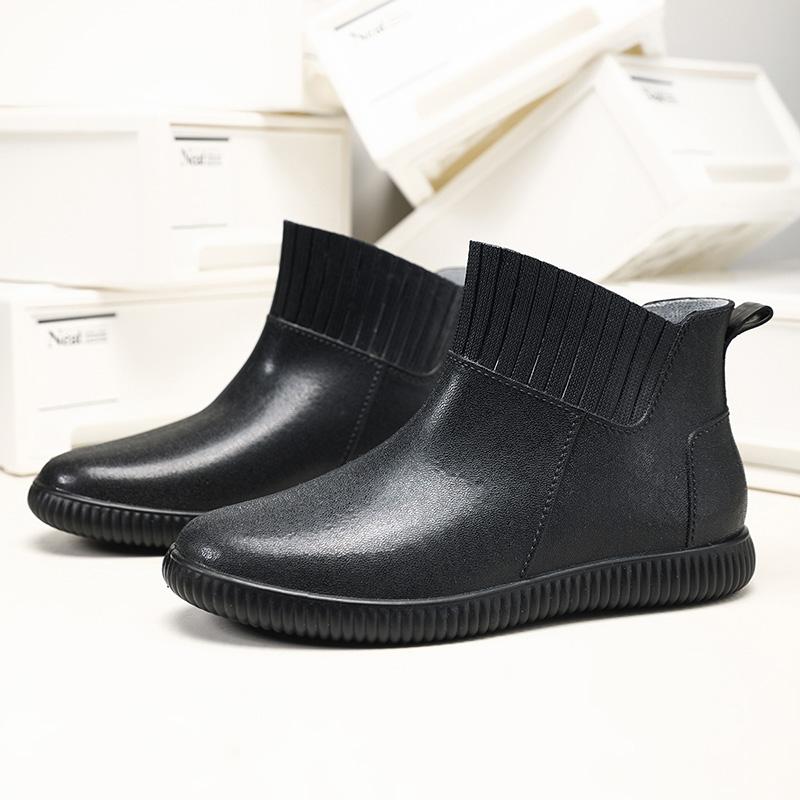 

Новый стиль женские повседневные водонепроницаемые резиновые сапоги - Модная и стильная обувь для дождливой погоды на все сезоны 36 чёрный