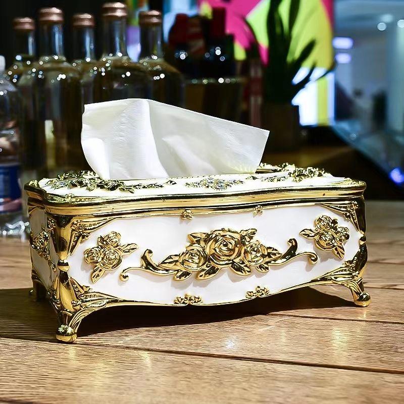 European Style Tissue Box – High-End Napkin Holder for Home or Hotel Use
