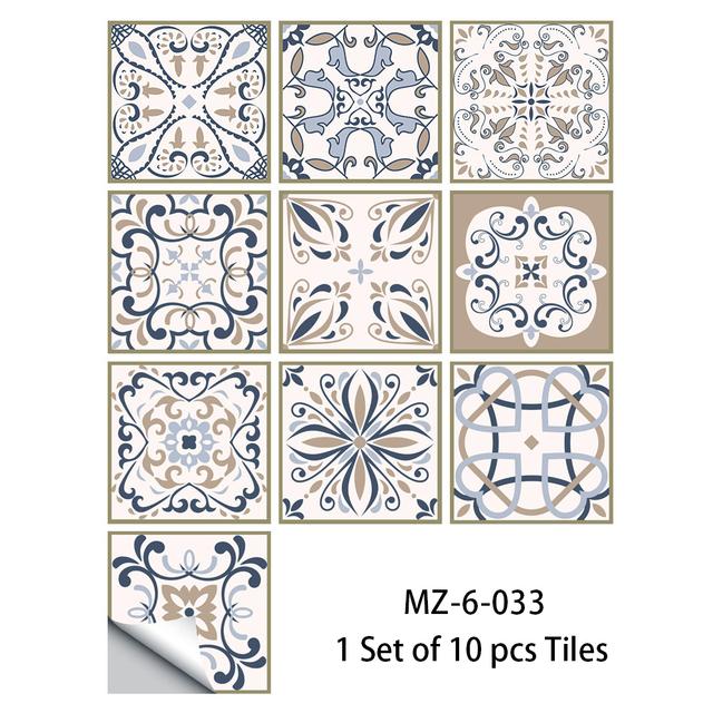Película adhesiva para azulejos, 28 estilos a elegir, para azulejos/suelo en la cocina, protector contra salpicaduras, papel tapiz artístico para suelo, calcomanías de pared