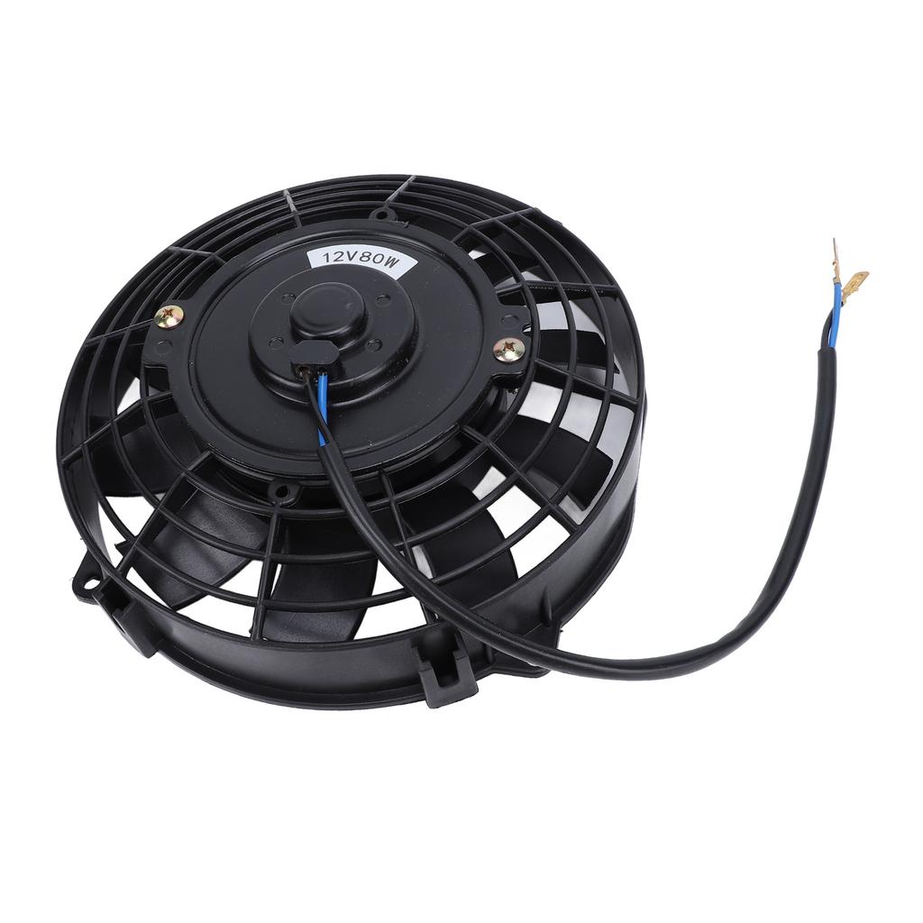 7 Inch Slim Fan 12V 80W 10 Blades High Performance Universal Push Pull Electric Radiator Cooling Fan for Vehicle