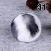 20PCS Imitation Rabbit Fur Ball Handmade Clothing Bag Decoration Artificial Fluffy Soft Pompons Colorful Balls for DIY Keychain