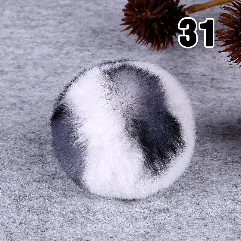 20PCS Imitation Rabbit Fur Ball Handmade Clothing Bag Decoration Artificial Fluffy Soft Pompons Colorful Balls for DIY Keychain
