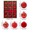 12Pcs 6cm Christmas Ball Decoration for Christmas Tree Hanging Home Room Decor New Year Navidad Pendant Gold Ball Gift Accessory