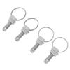 4Pcs Ball Lock Keg Pressure Relief Valve Stainless Steel Keg Lid Pressure Relief Valve Home Beer