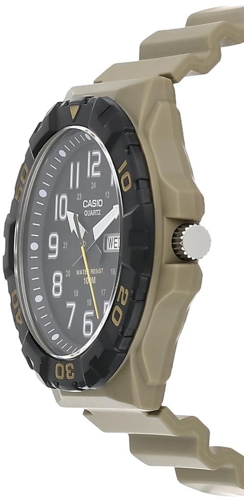 Casio Military 3HD Quartz Sport Watch with Resin 24 Men's Strap, Tan, (Model MRW-210H-5AVCF)