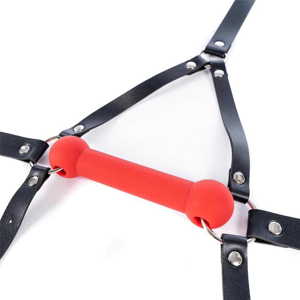 Elastic Bridle Bit Mouthpiece Headgear Mask - Kinky SM Gag for Women