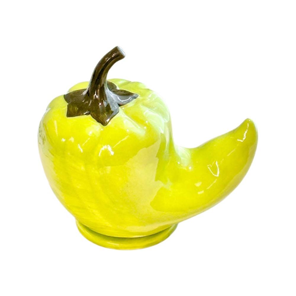 Ceramic Lantern Chili Toothpick Box Chili Thickened Chili Toothpick Case Dental Floss Storage Vegetable Shapes