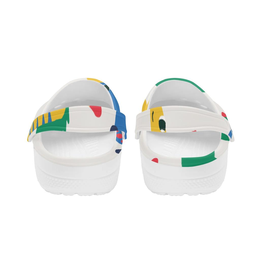 Casual Printed EVA Clogs Adult Unisex Ventilated Lightweight Slip On Casual Shoes Soft Sole Summer Sandals Daily Leisure Wear