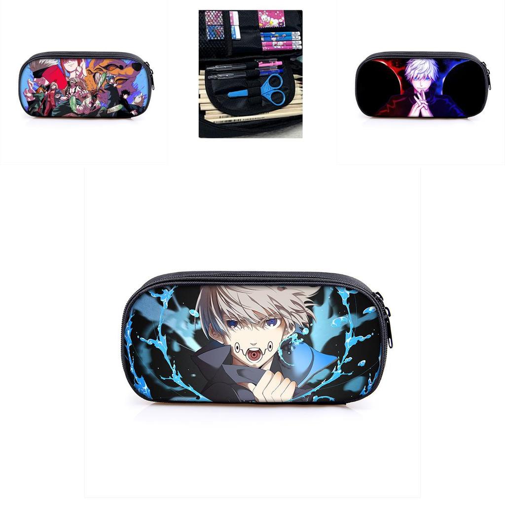Jujutsu Kaisen Pencil Box With Large Capacity For Students And Makeup Essentials