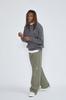 WHOLOVESART Double Knee Banding Work Pants Khaki Green