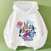 Kids Bluey Hooded Sweatshirt Fall Winter Warm Soft Pullover Comfortable Playwear for Boys Girls