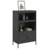 Highboard Black 68 x 39 x 113 cm Steel