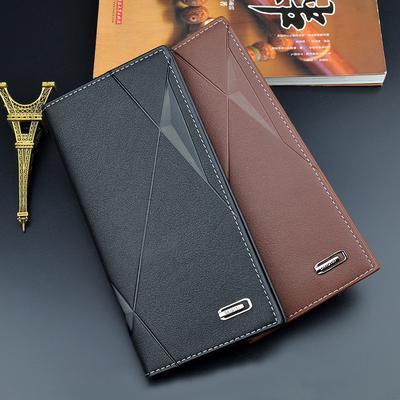 Künstliche Leder Männer Brieftaschen Business Design Geldbörse Kartenhalter Lange Brieftasche für Männer Mann Vintage Geldbörsen