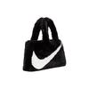 New Nike Faux Fur Tote Bag Black DQ5804-010