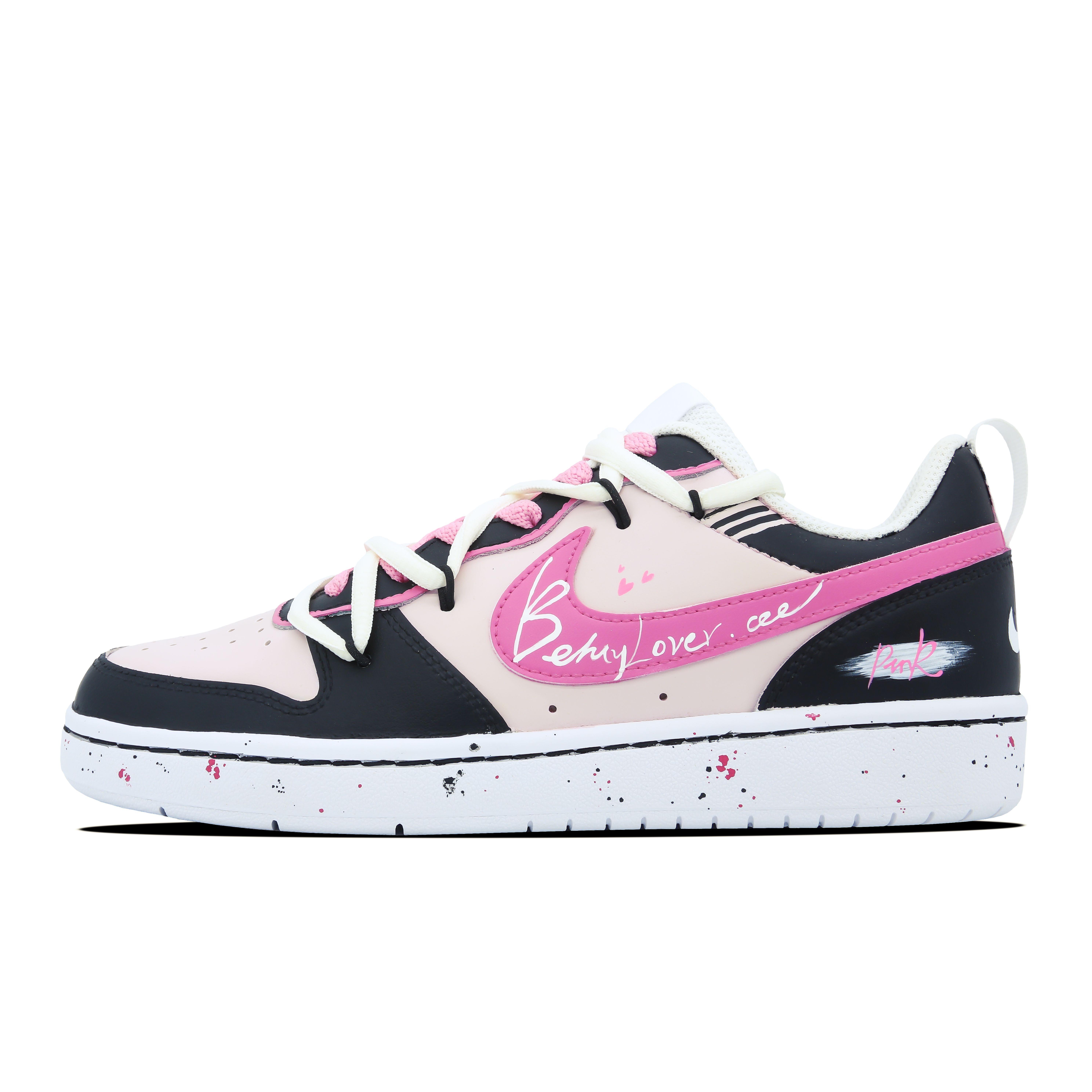 Nike Court Borough Leather Slip Resistant, Abrasion Resistant, Lightweight, Breathable BQ5448-100(Team60-) 35.5